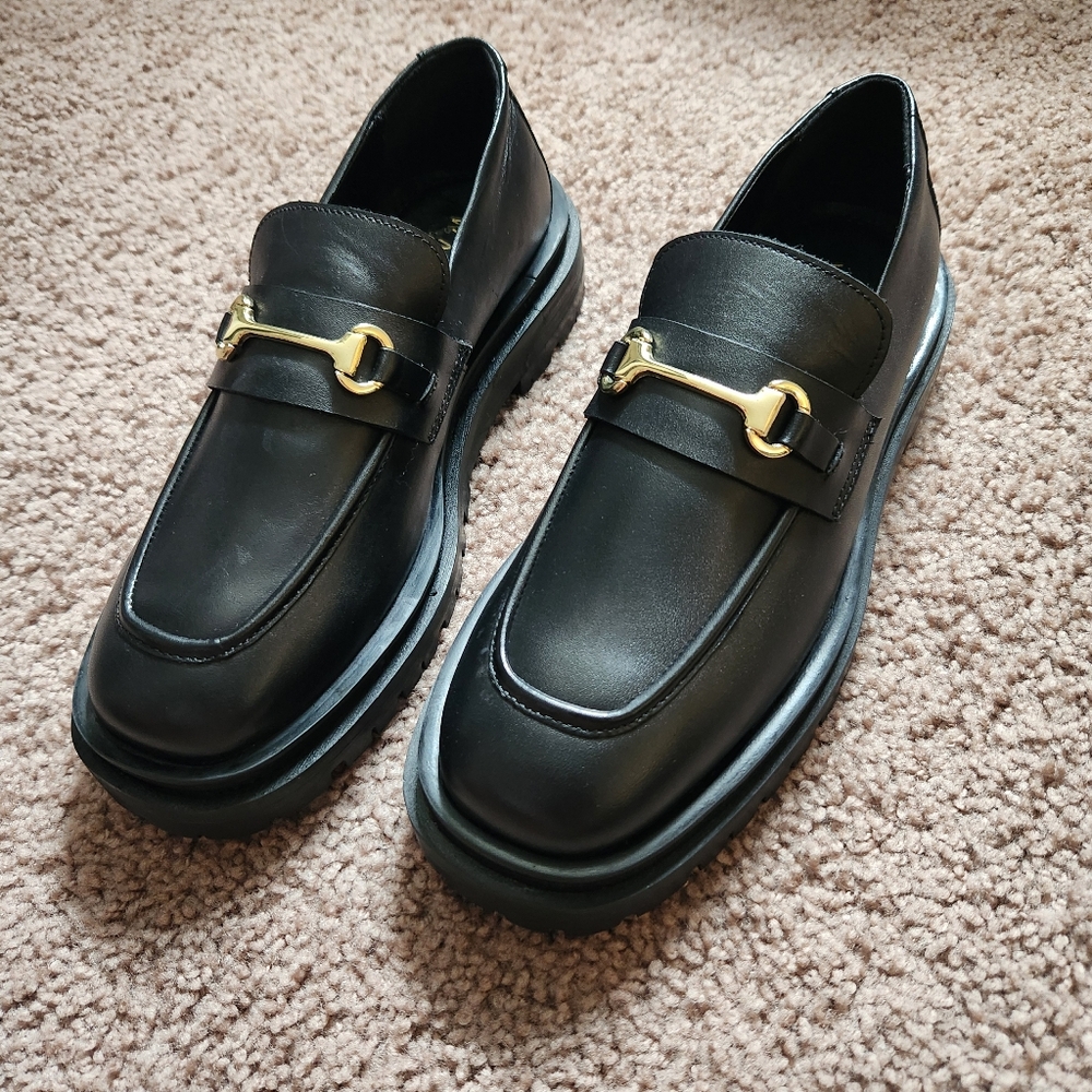 Walk London Black Loafers - Picture 4 of 7